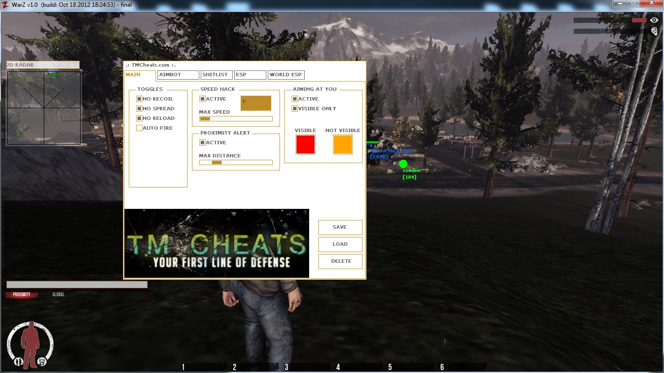 TM The Warz/Infestation Cheats